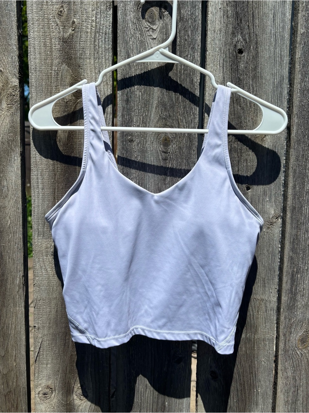 Light Blue Cropped Sports Bra Tank
